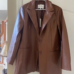 Rebecca Minkoff Sheepskin leather blazer. NWT